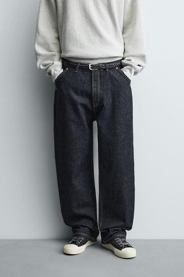 Zara CARPENTER POCKET JEANS - Blue