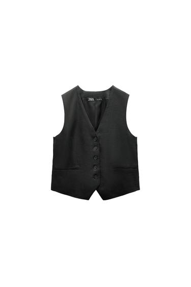 TAILORED LINEN WAISTCOAT