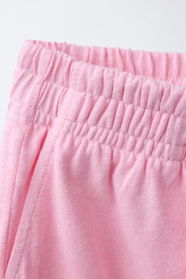 COTTON AND LINEN BLEND TOP AND BERMUDA SHORTS SET - Mid-pink by Zara - Image 6