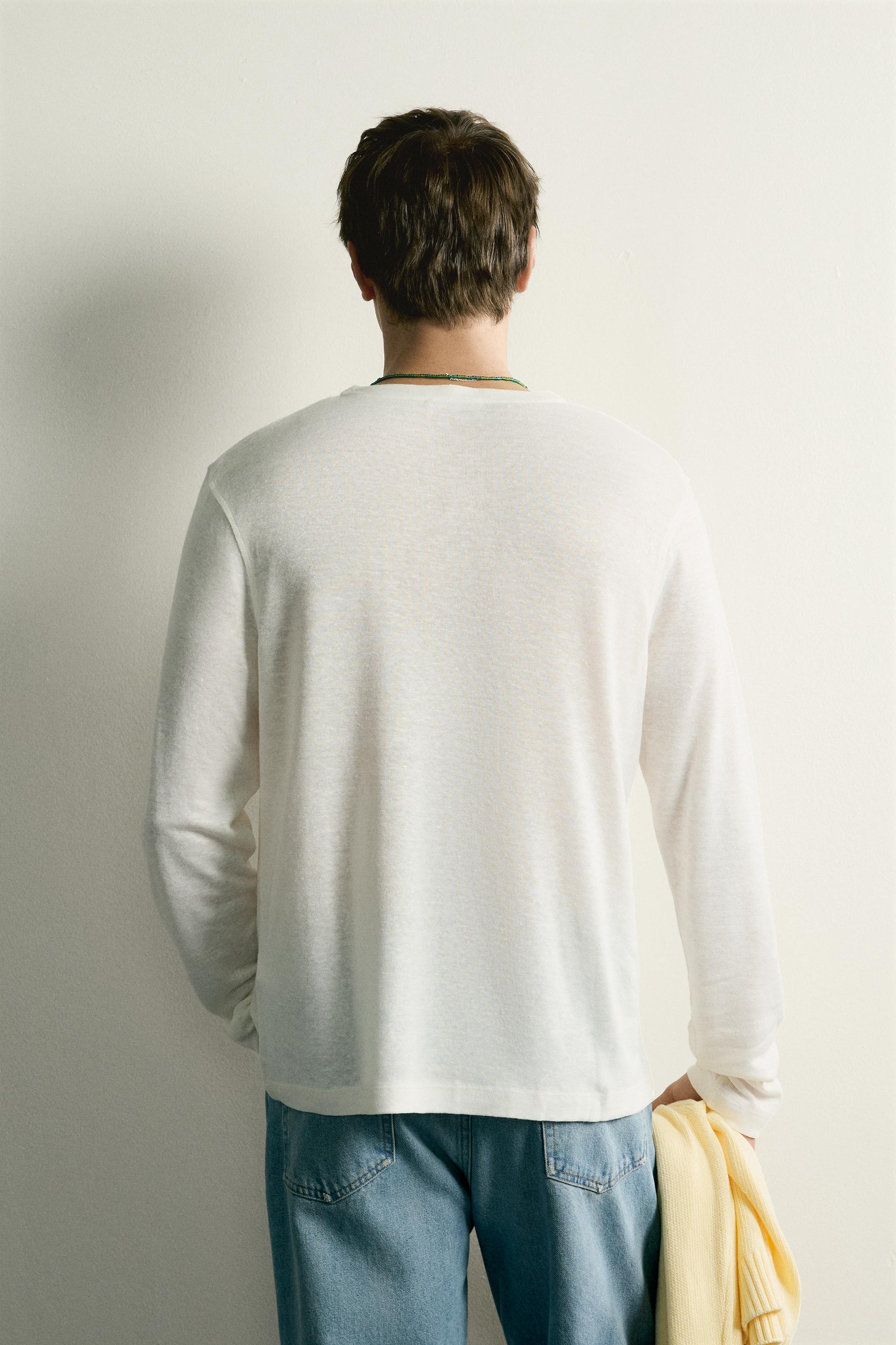 HEMP-VISCOSE HENLEY SHIRT