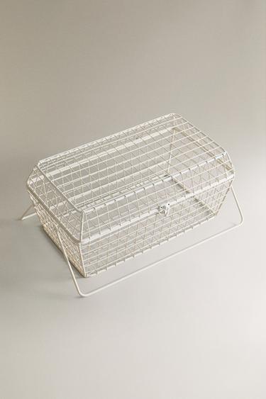 METAL STORAGE HAMPER WITH HANDLES - white by Zara - Image 1