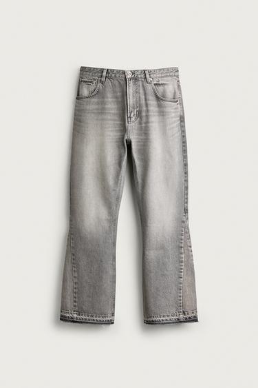 Zara FLARE FIT JEANS - Gray
