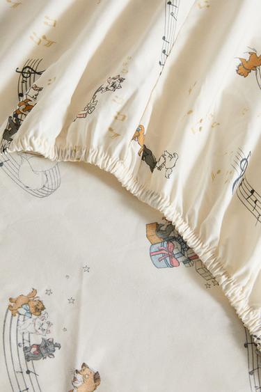 CHILDREN'S CHRISTMAS THE ARISTOCATS ©DISNEY FITTED SHEET - Multicoloured by Zara - Image 3
