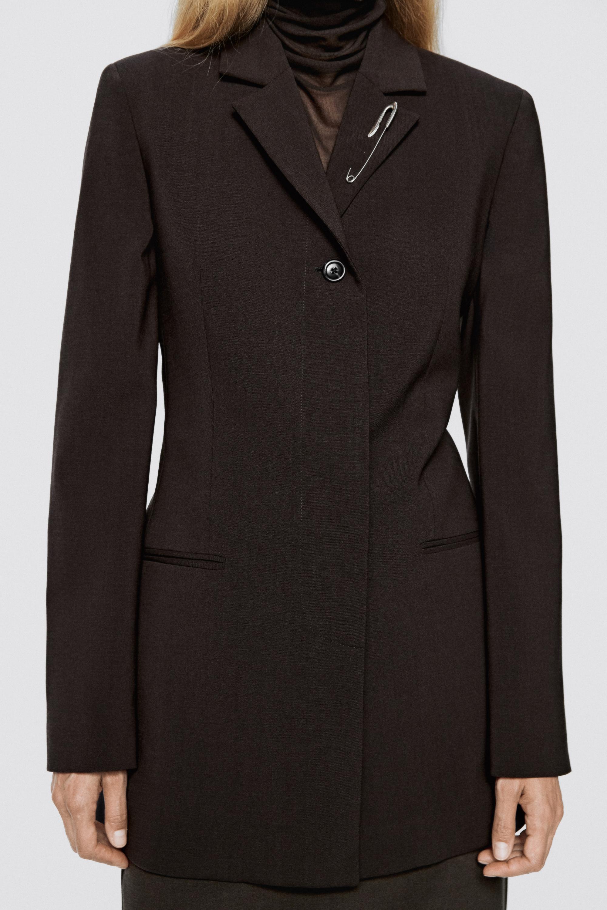 Blazer long stretch mélange laine - LIMITED EDITION