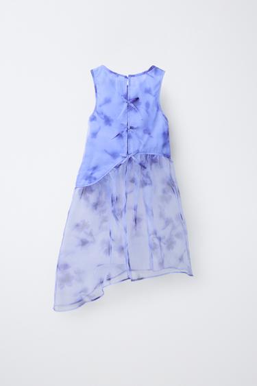 FLORAL ORGANZA DRESS - Bluish by Zara - Image 1