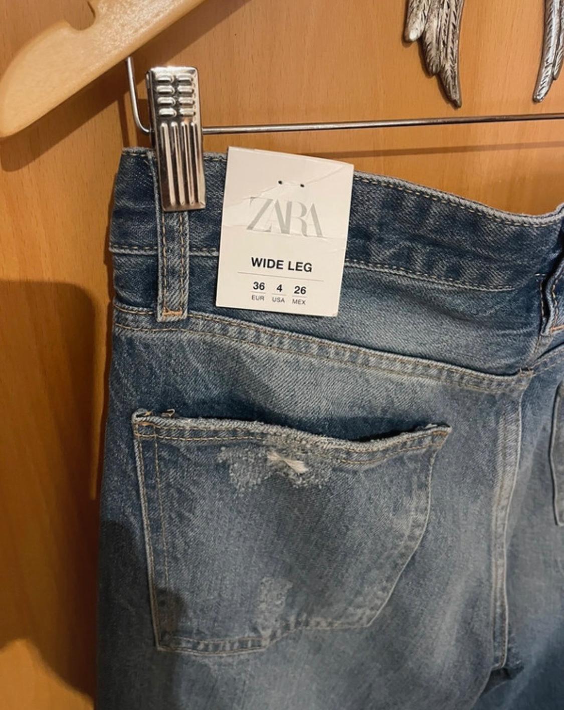 ΨΗΛΟΜΕΣΟ ΤΖΙΝ TRF WIDE LEG ΜΕ ΣΚΙΣΙΜΑΤΑ - Image 3