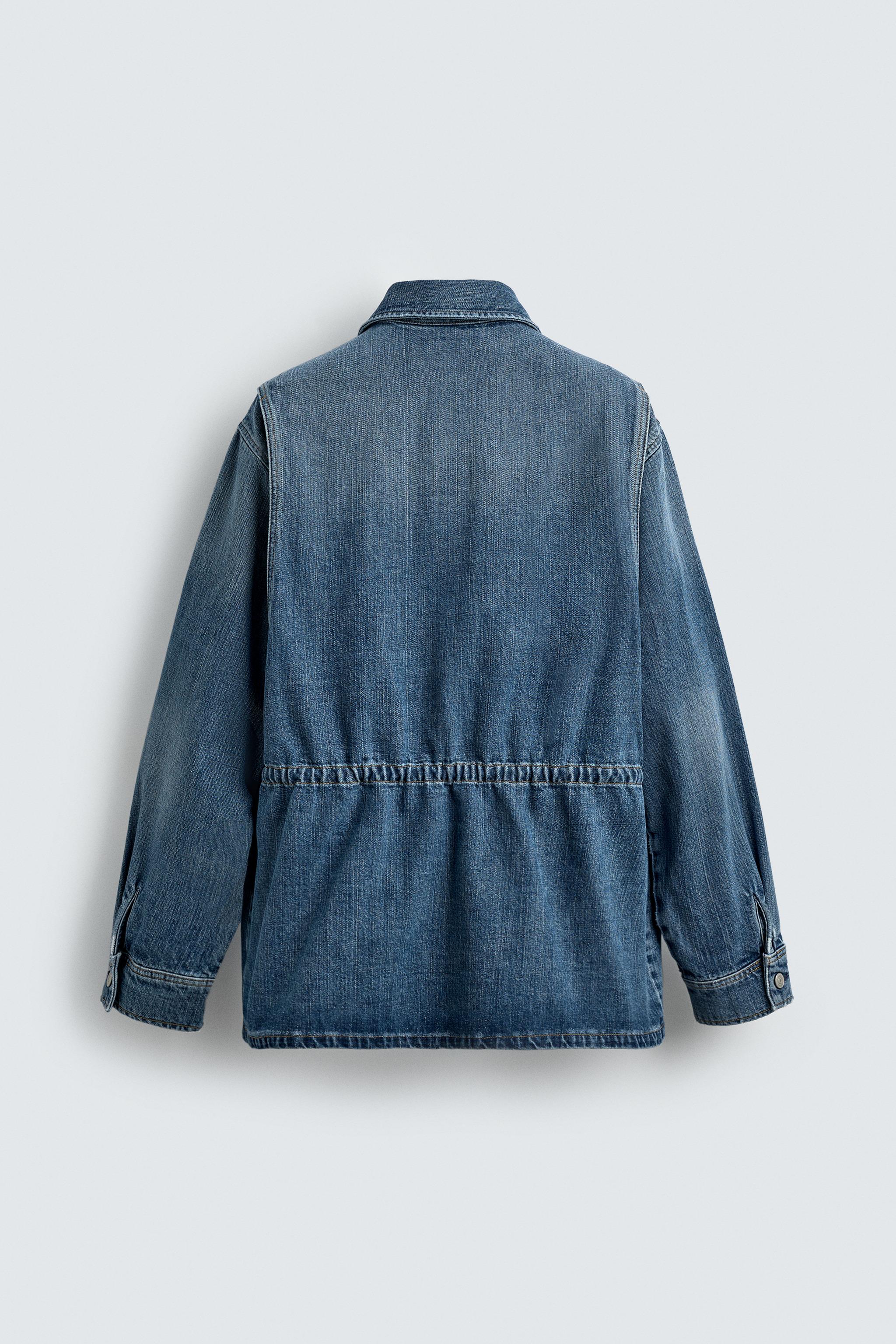 PARKA EN DENIM À POCHES UTILITY