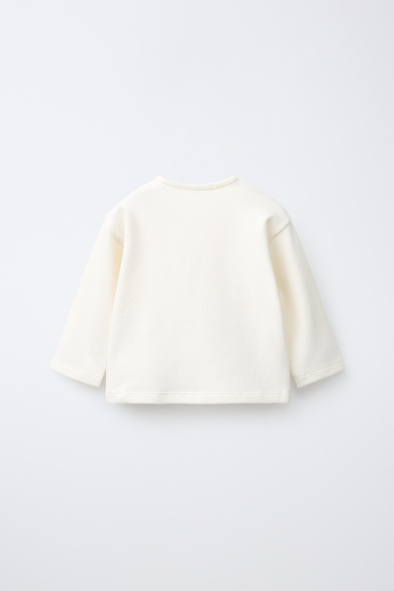 SOFT TOUCH PLAIN T-SHIRT — Ecru