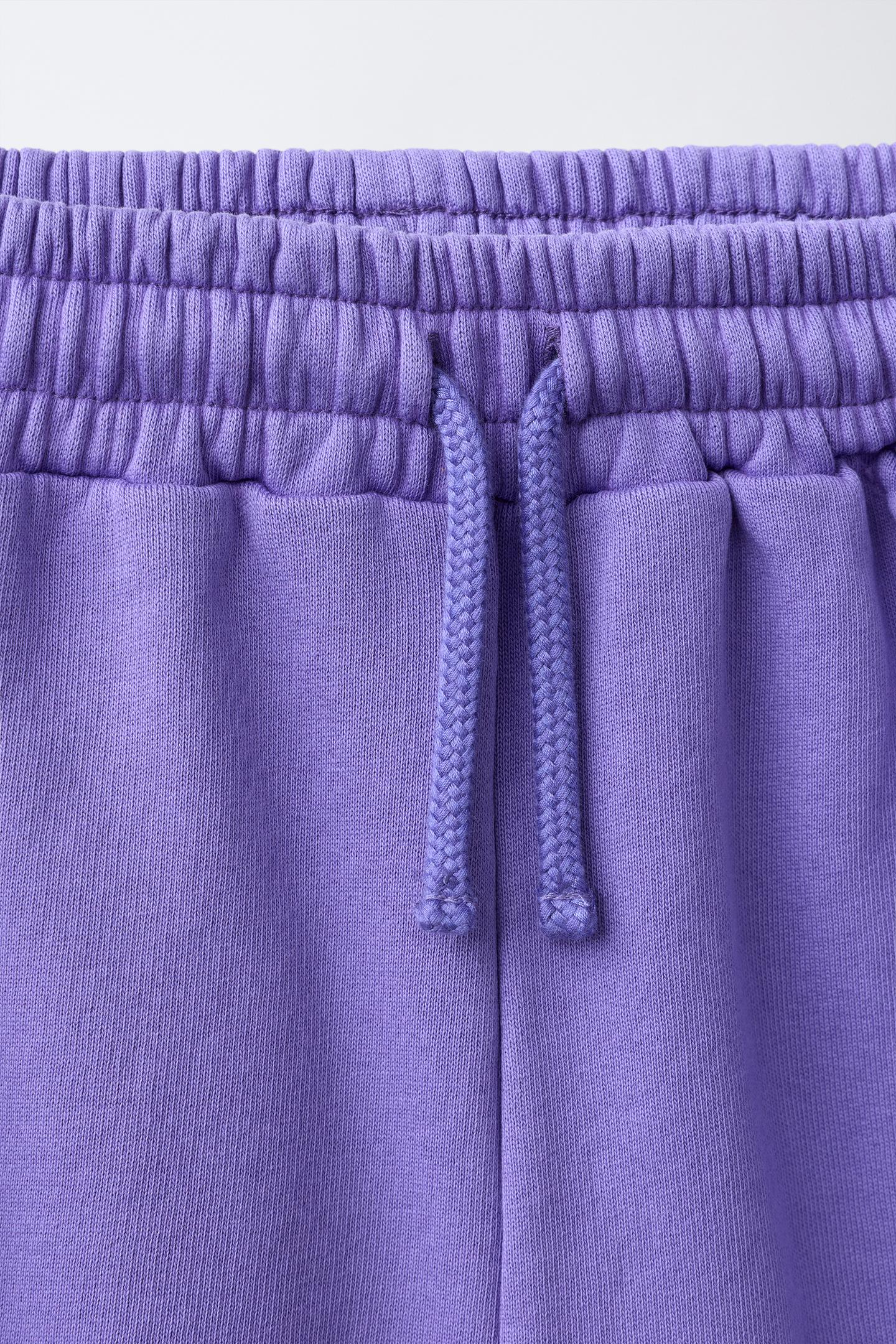Детские шорты Zara Fruit OF the Loom™ Label Bermuda, цвет: Фиолетовый — фото 3
