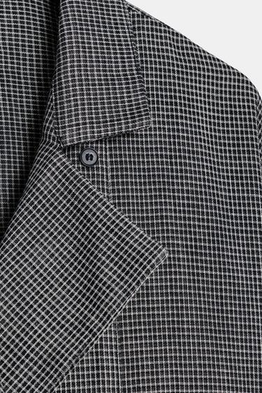 ZW COLLECTION CHECK SHIRT - Black / White by Zara - Image 6