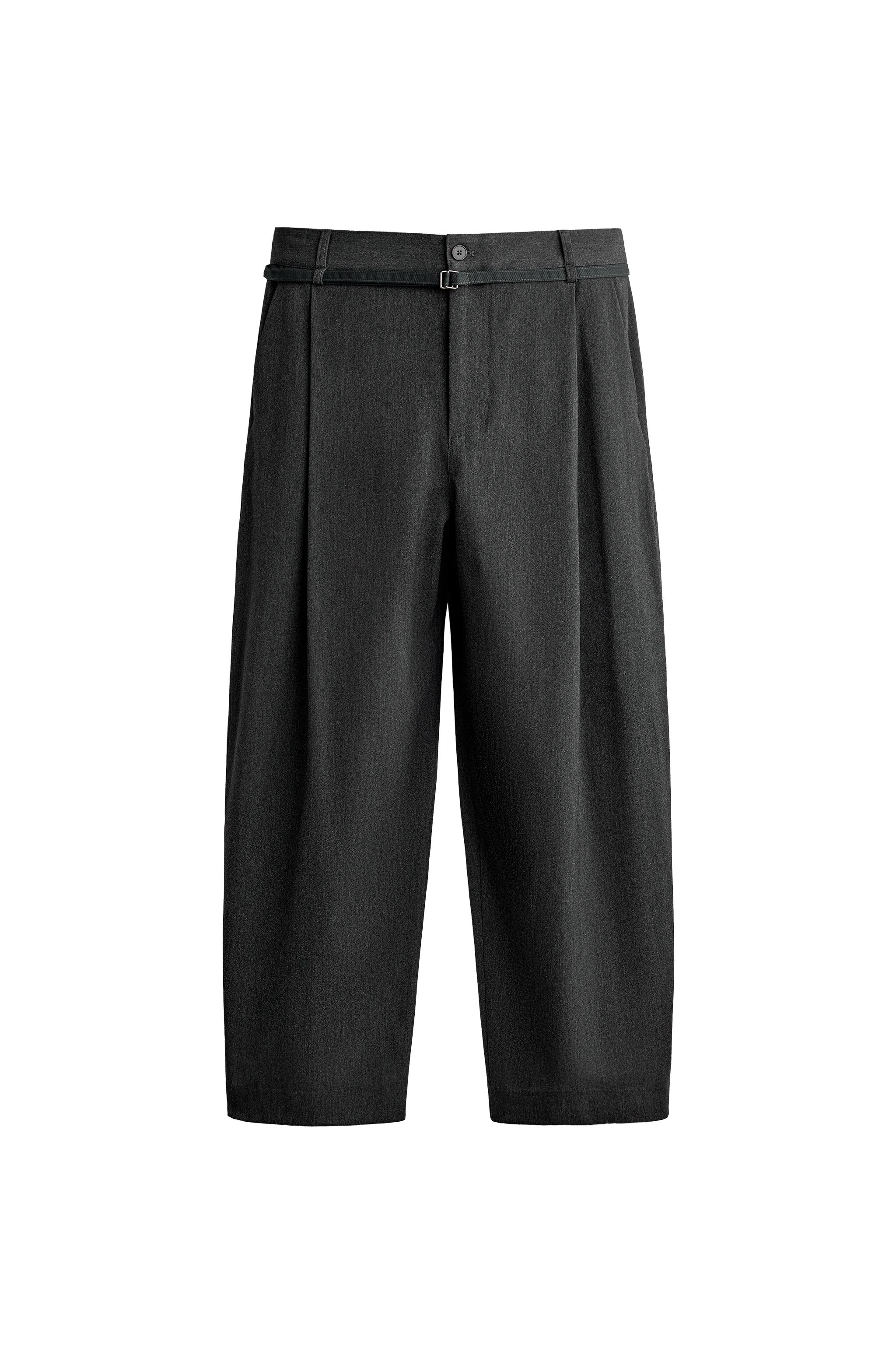 PANTALONS BALLOON FIT AMB PLECS I CINTURÓ