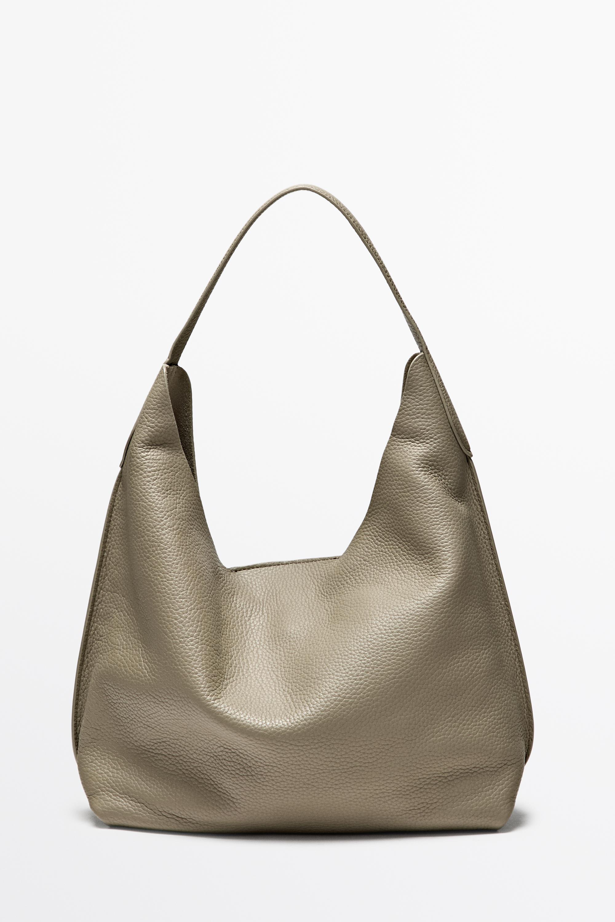 Medium nappa leather shoulder bag — Black gold