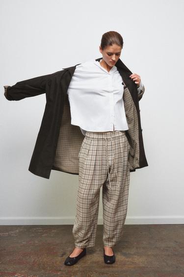 OVERSIZE TRENCH COAT ZW COLLECTION - Dark brown by Zara