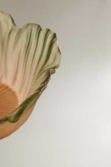 BOL VERRE FLEUR - Vert de Zara - Image 2