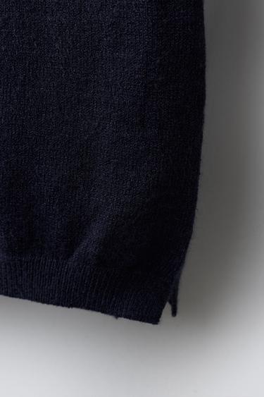 KNITTED POLO SWEATER - navy by Zara - Image 3