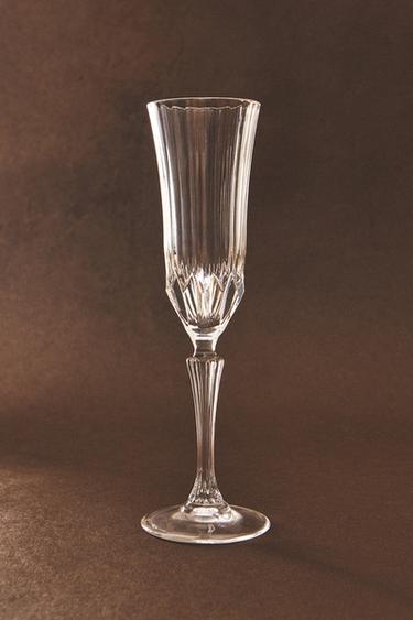 ENGRAVED CRYSTALLINE FLUTE GLASS - 990 by Zara - Image 3