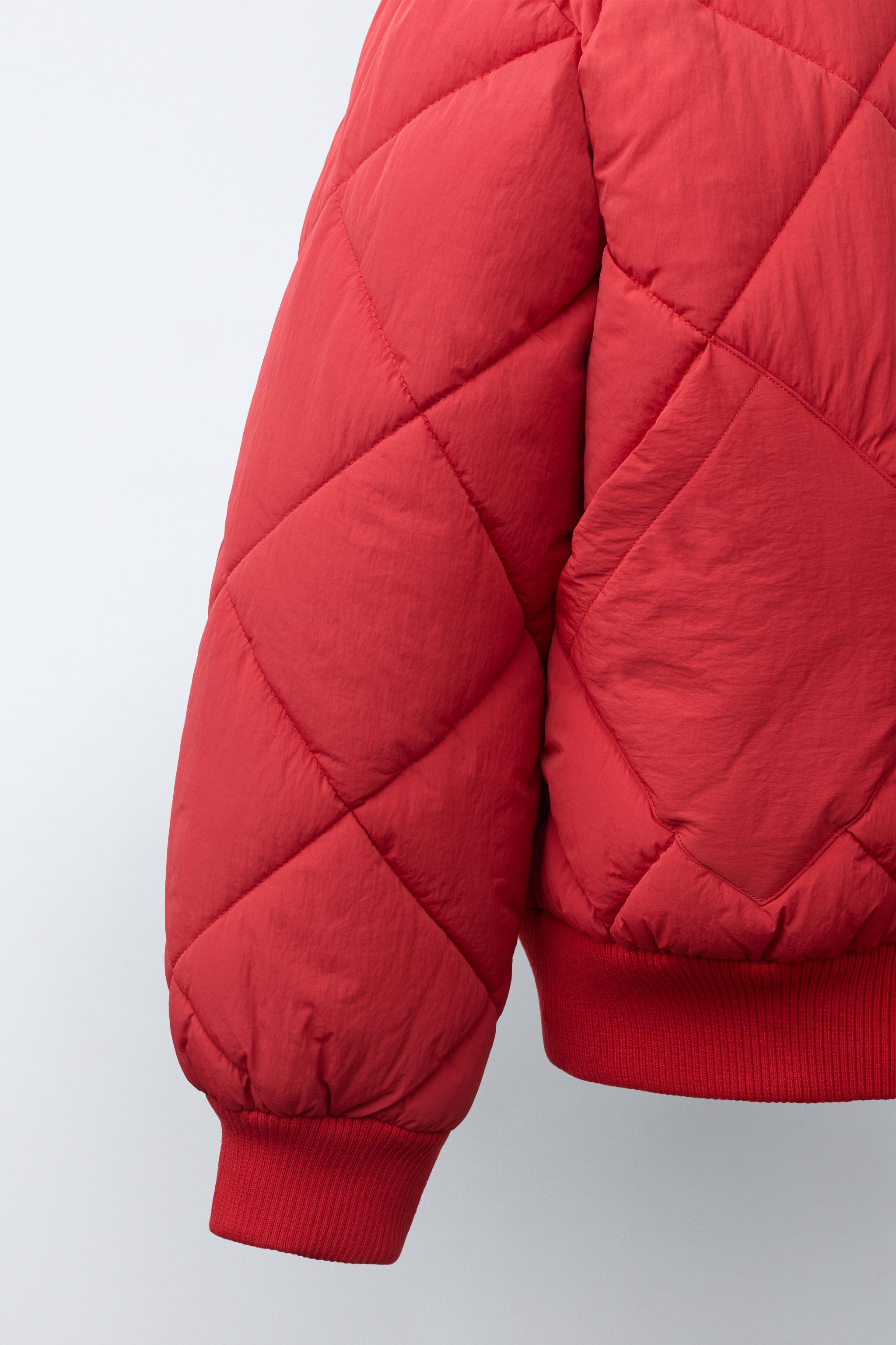 Детские куртки Zara QUILTED PATCH BOMBER JACKET — фото 6