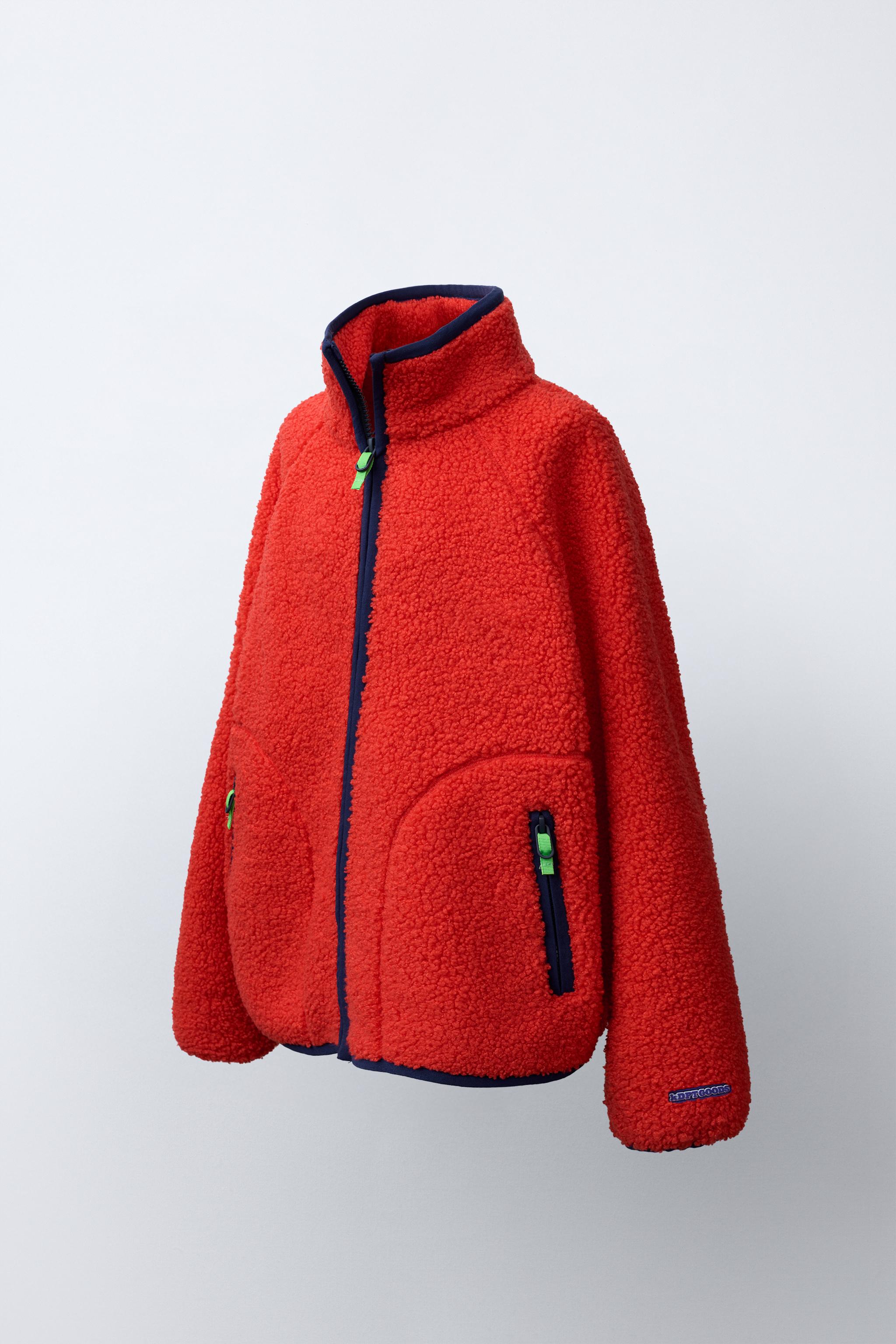 FLEECE JACKET — Red