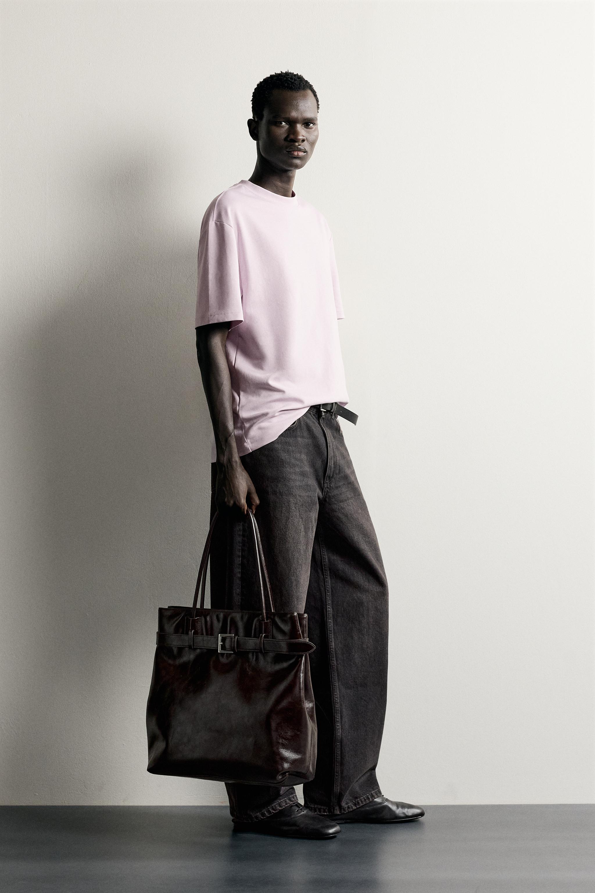 T-SHIRT RELAXED FIT PIÈCE CONTRASTE