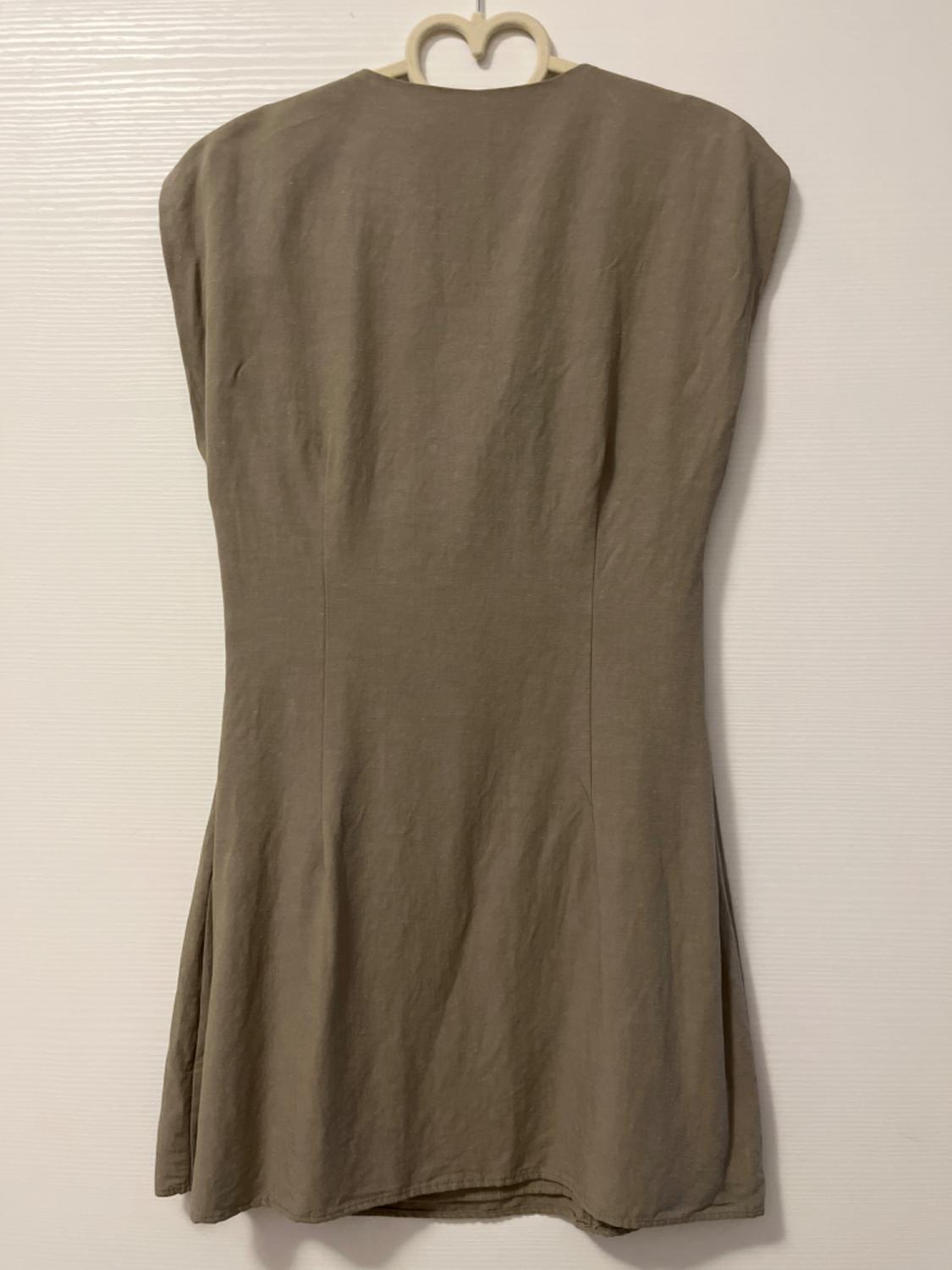 LINEN BLEND SHORT DRESS - Image 2
