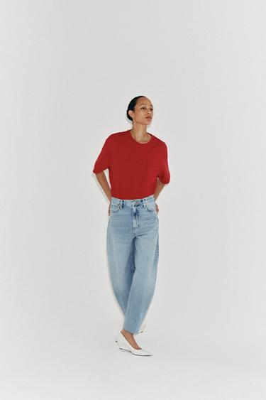 JEAN ZW COLLECTION FUSELÉ TAILLE HAUTE - Bleu clair de Zara - Image 1
