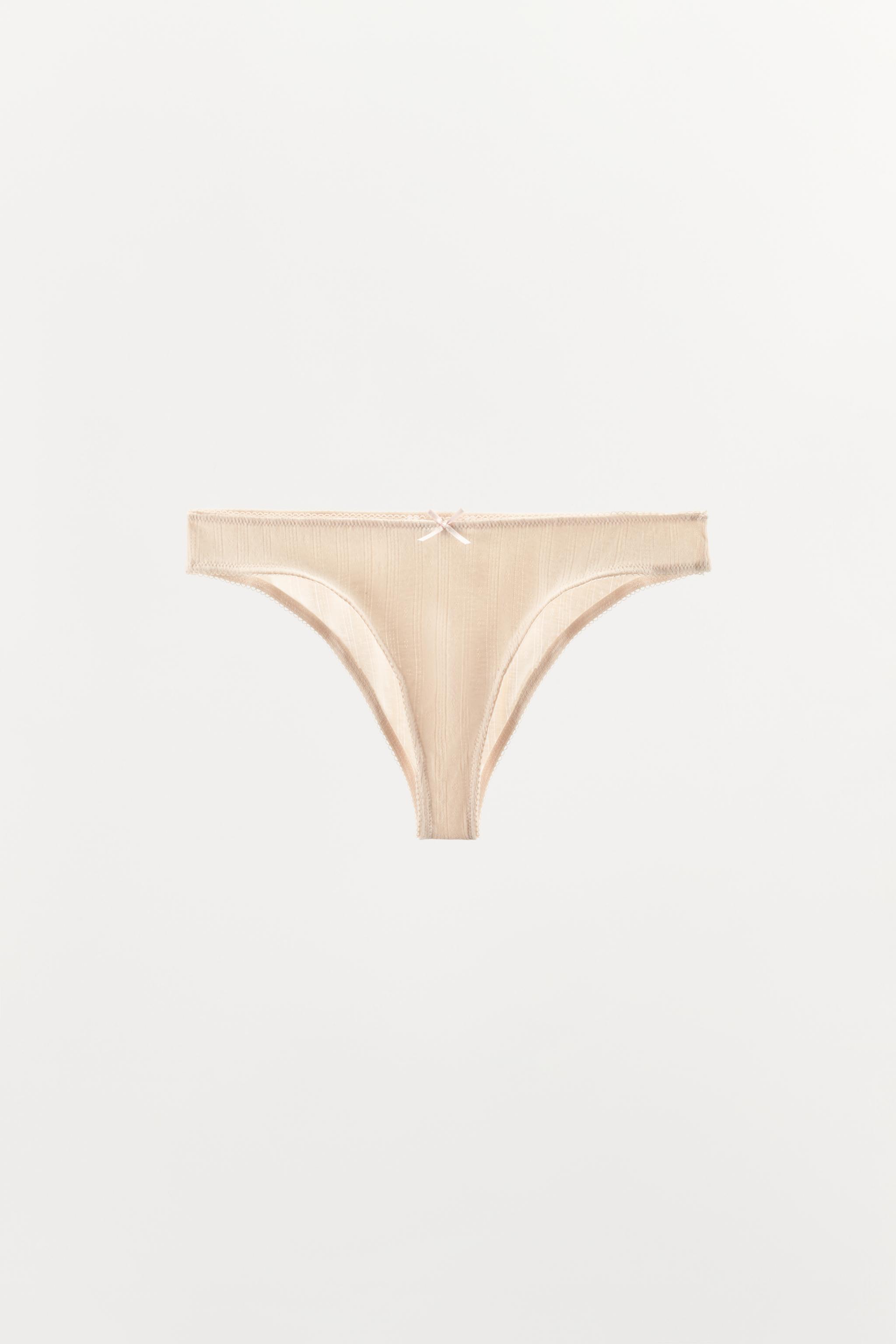 BASIC POINTELLE BOTTOMS — Pale pink