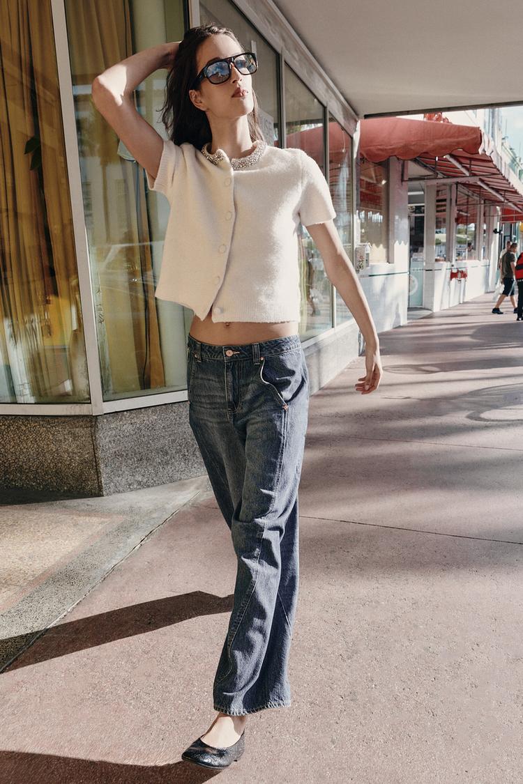 TAŞLI YAKA YÜNLÜ CEKET