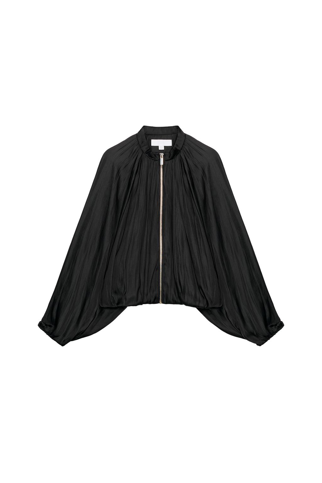 SATIN BOMBER JACKET