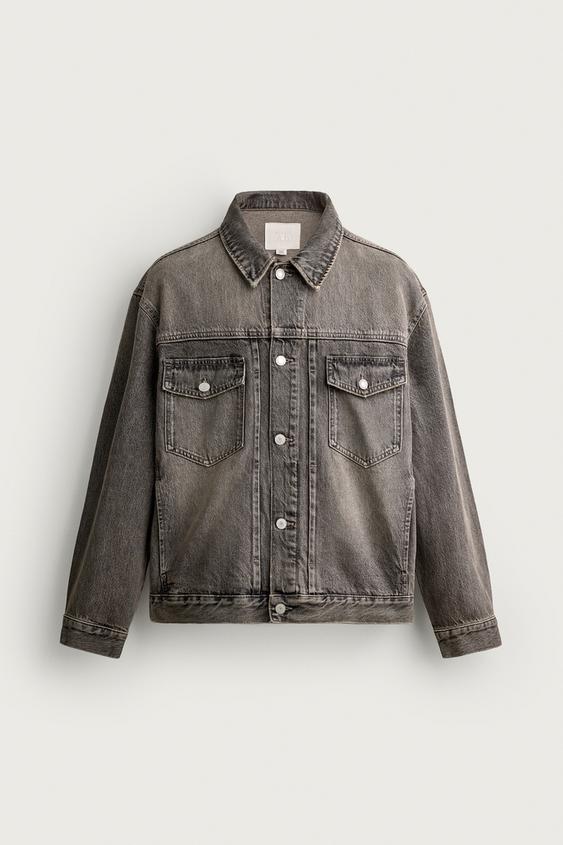 オーバーサイズフィット デニムジャケット - インディゴブルー | ZARA 