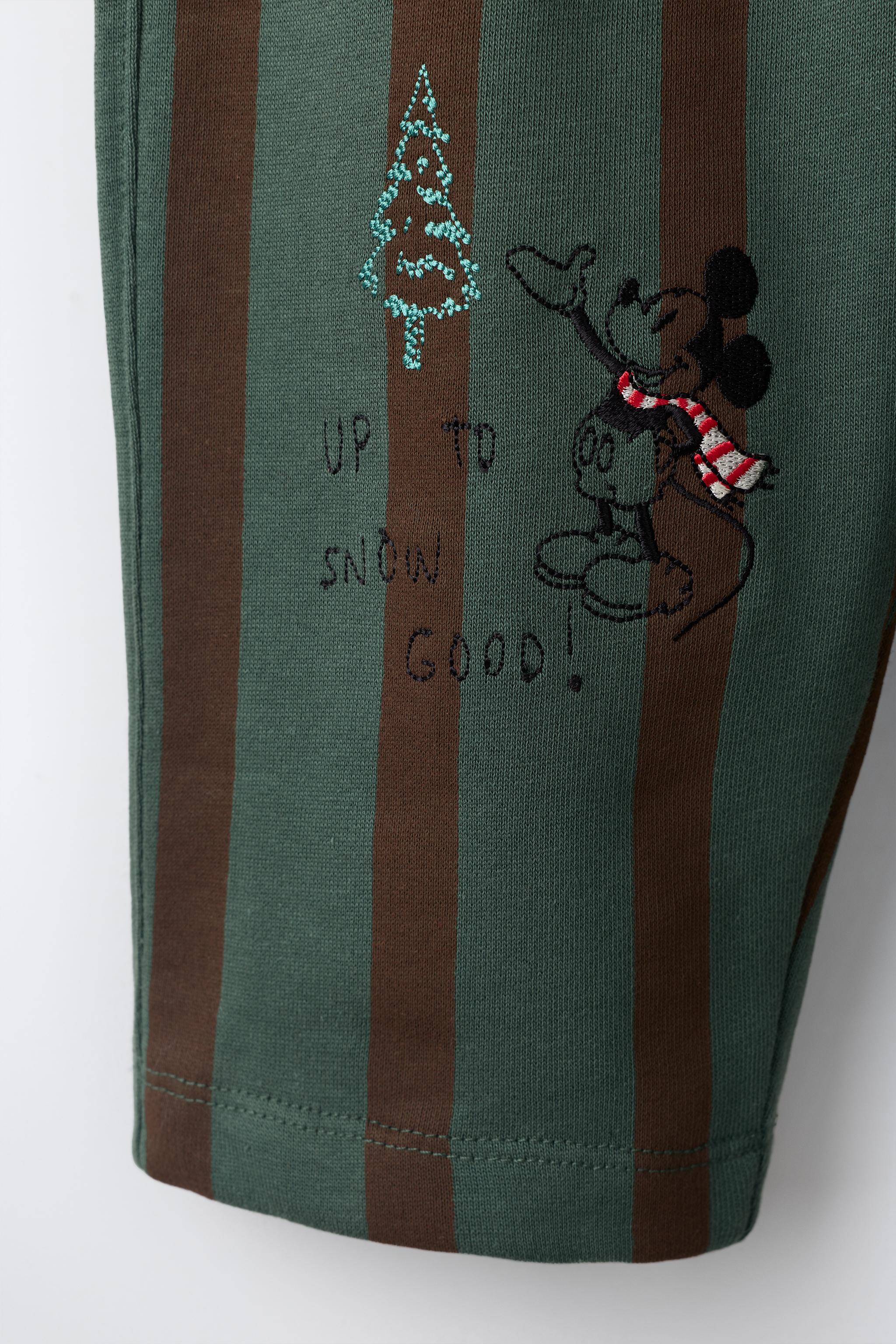 MICKEY MOUSE © DISNEY STRIPED BAGGY PANTS