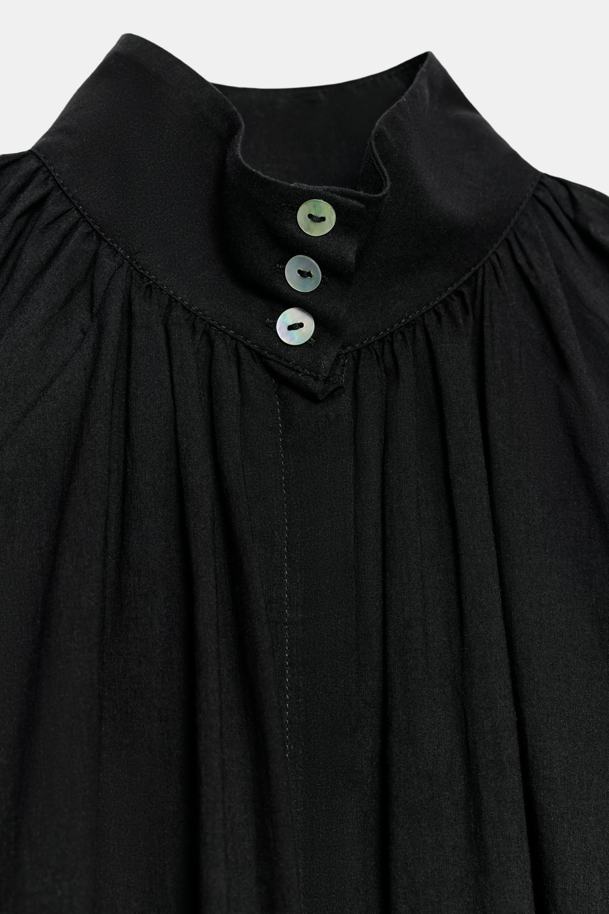 Zara ZW COLLECTION DİK YAKA GÖMLEK görsel 8
