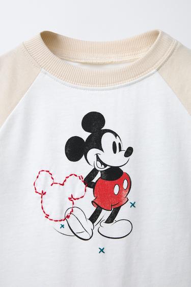 T-SHIRT MANCHES RAGLAN MICKEY MOUSE © DISNEY - Écru de Zara - Image 2