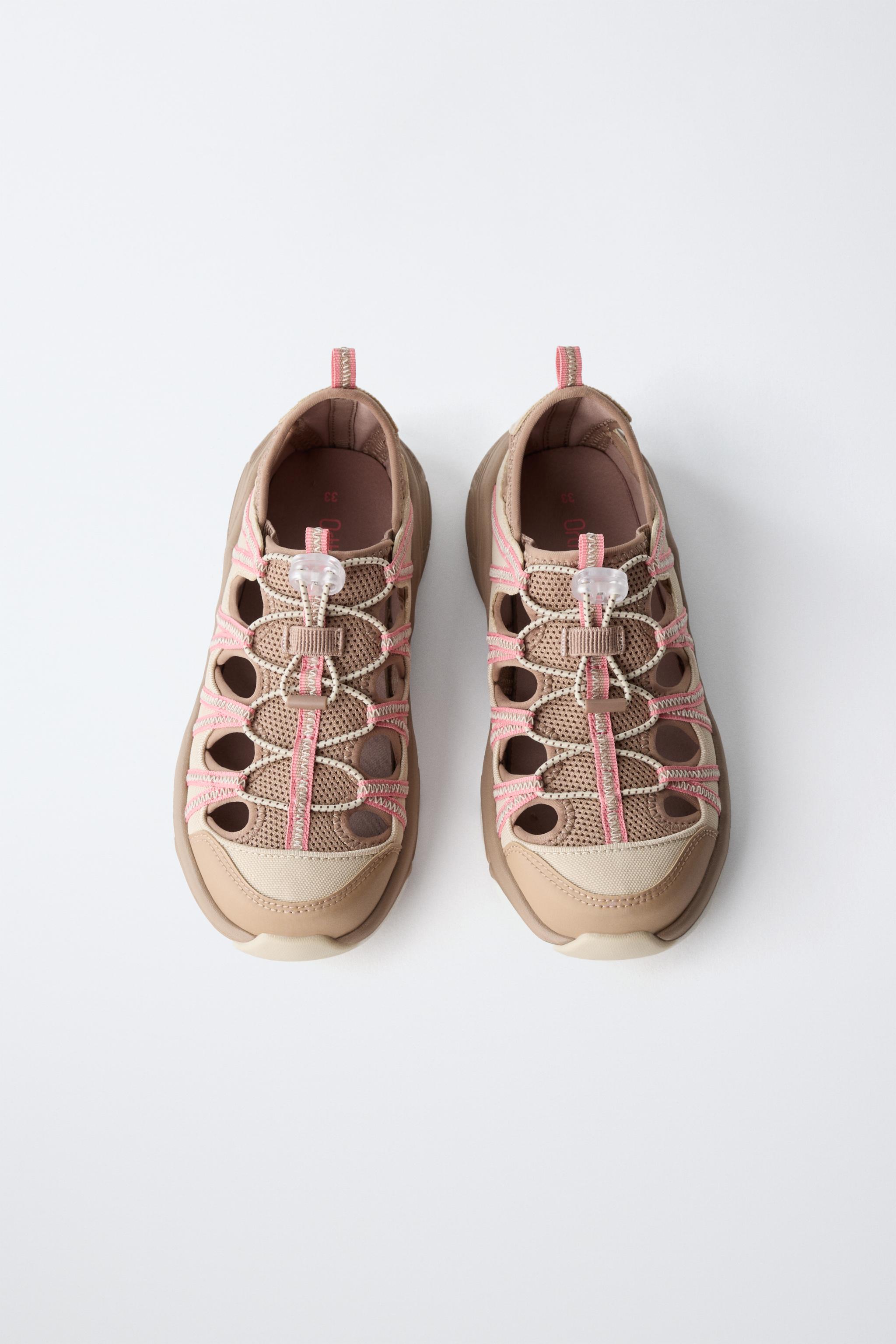 Детские кроссовки Zara OPENWORK SNEAKERS — фото 5