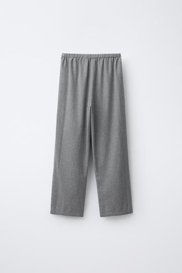 AGES 6-14 / STAND COLLAR PYJAMAS - Grey marl by Zara - Image 4