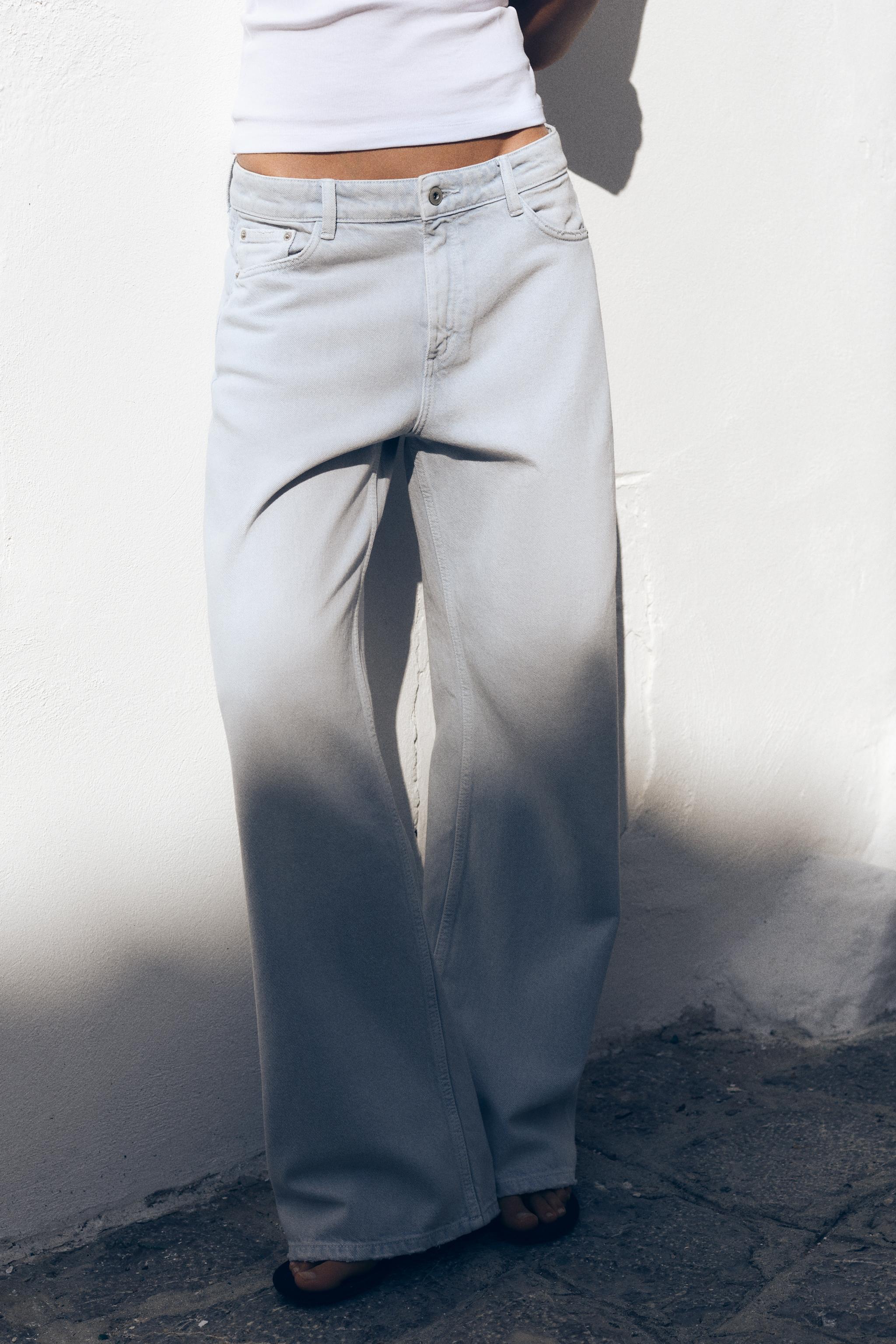 ミッドライズ WIDE-LEG TRF デニムパンツ - ライトブルー | ZARA ミッドライズ WIDE-LEG TRF デニムパンツ - ライトブルー | ZARA