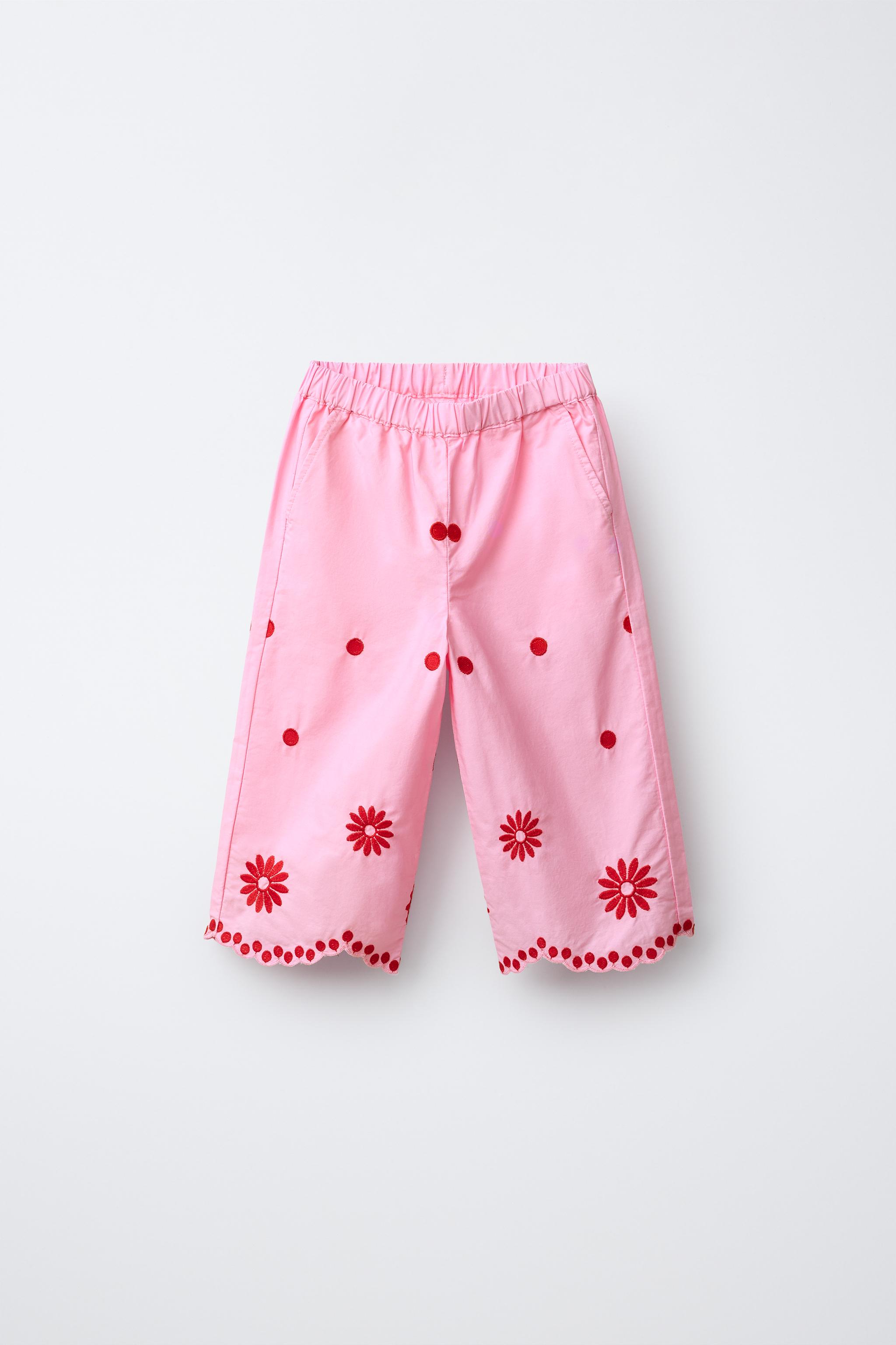 EMBROIDERED CULOTTES - Pink | ZARA United States