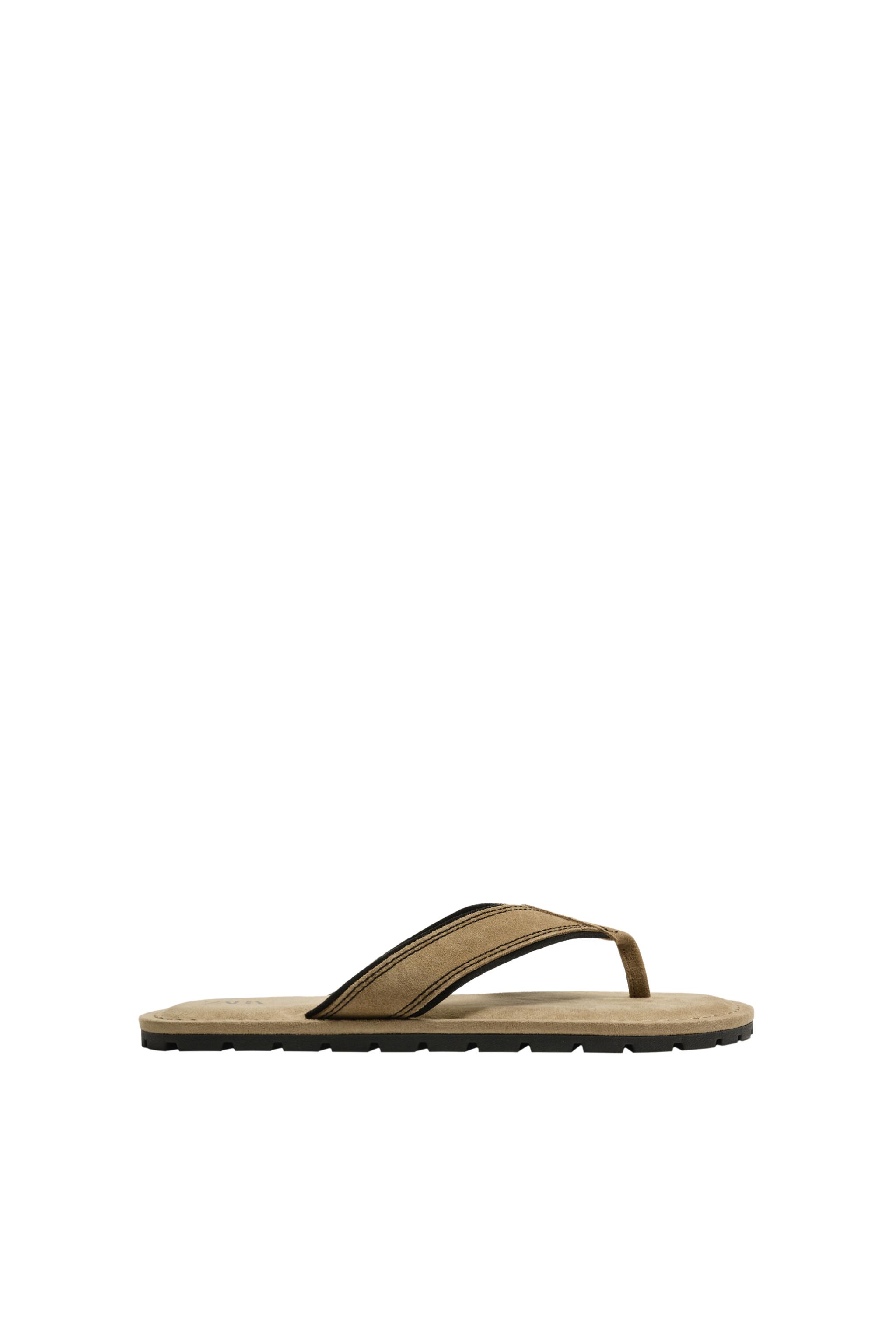 レザー ベージュ ストラップサンダル レザーストラップサンダル - ベージュ | ZARA Japan / 日本