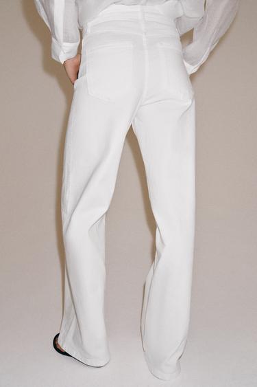 JEAN ZW COLLECTION WIDE LEG TAILLE HAUTE - Blanc de Zara - Image 2