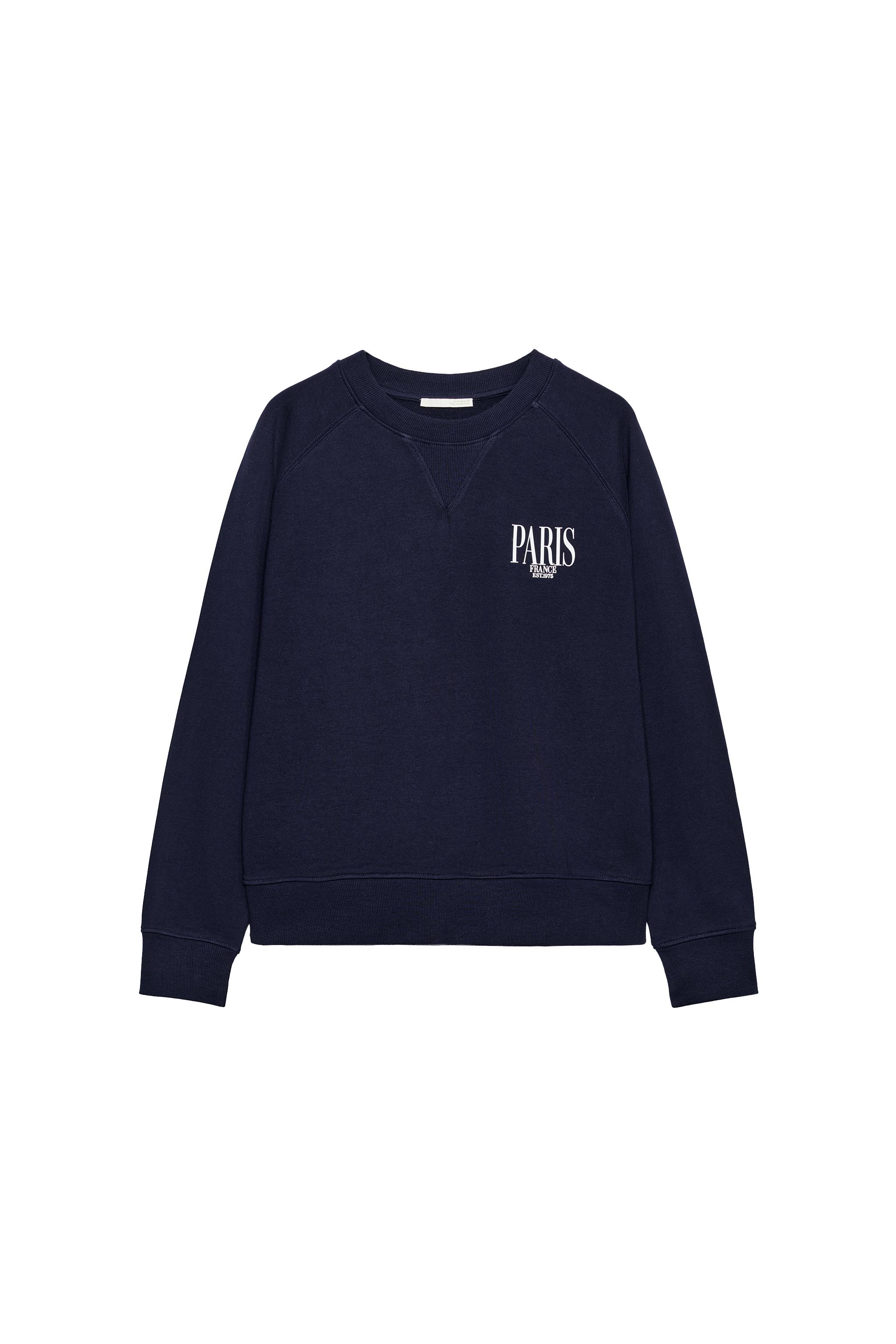 TEXT PRINT SWEATSHIRT