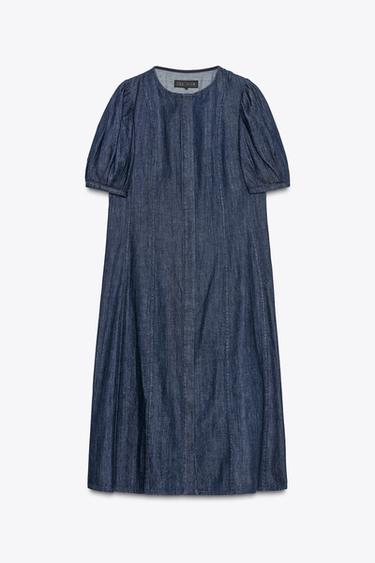 ZW COLLECTION DENIM DRESS - Blue by Zara