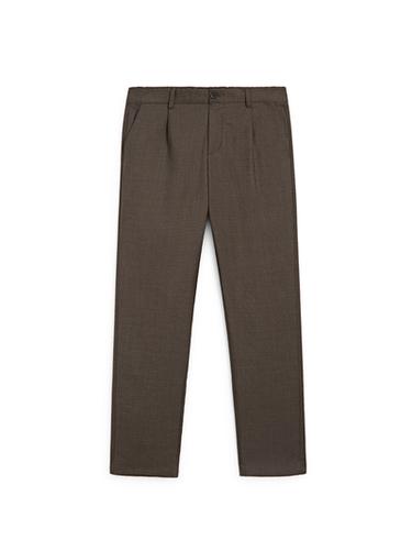 Zara Darted wool trousers - Brown