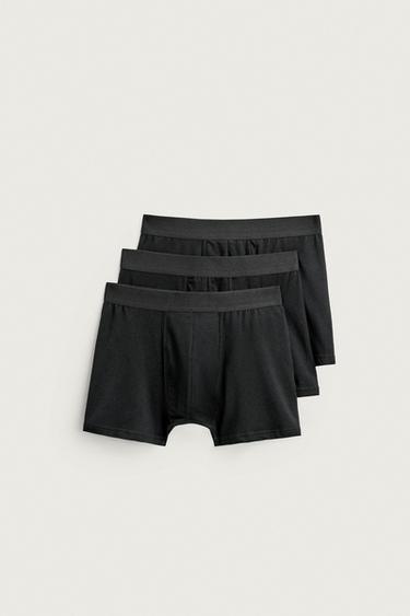 BÓXER BÁSICO PACK 3 - Negro de Zara