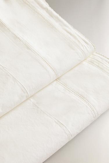 DRAP DE DESSUS ENFANT POPELINE JOUR ÉCHELLE - Blanc cassé de Zara - Image 4