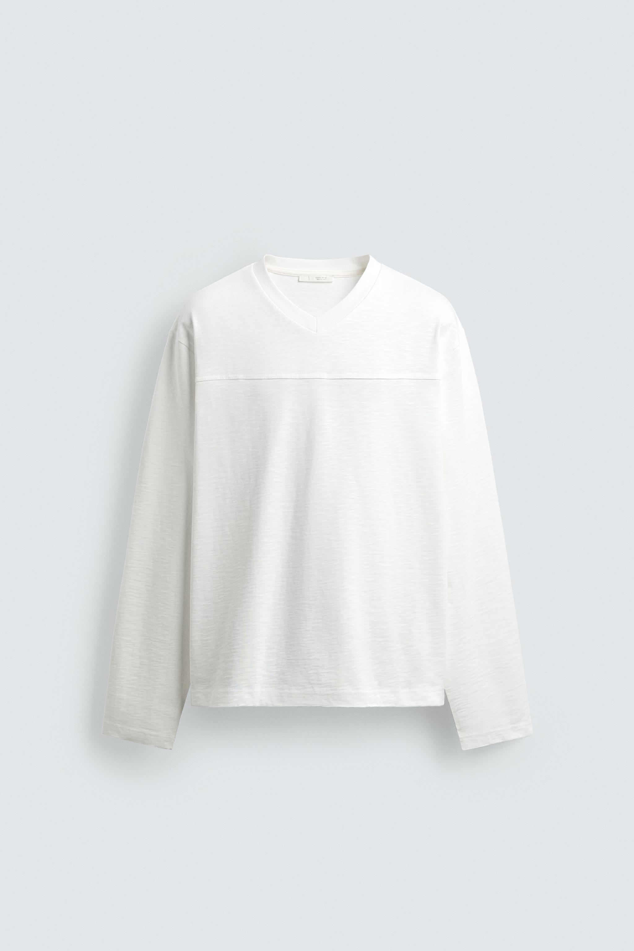 T-SHIRT RELAXED EN COTON FLAMMÉ