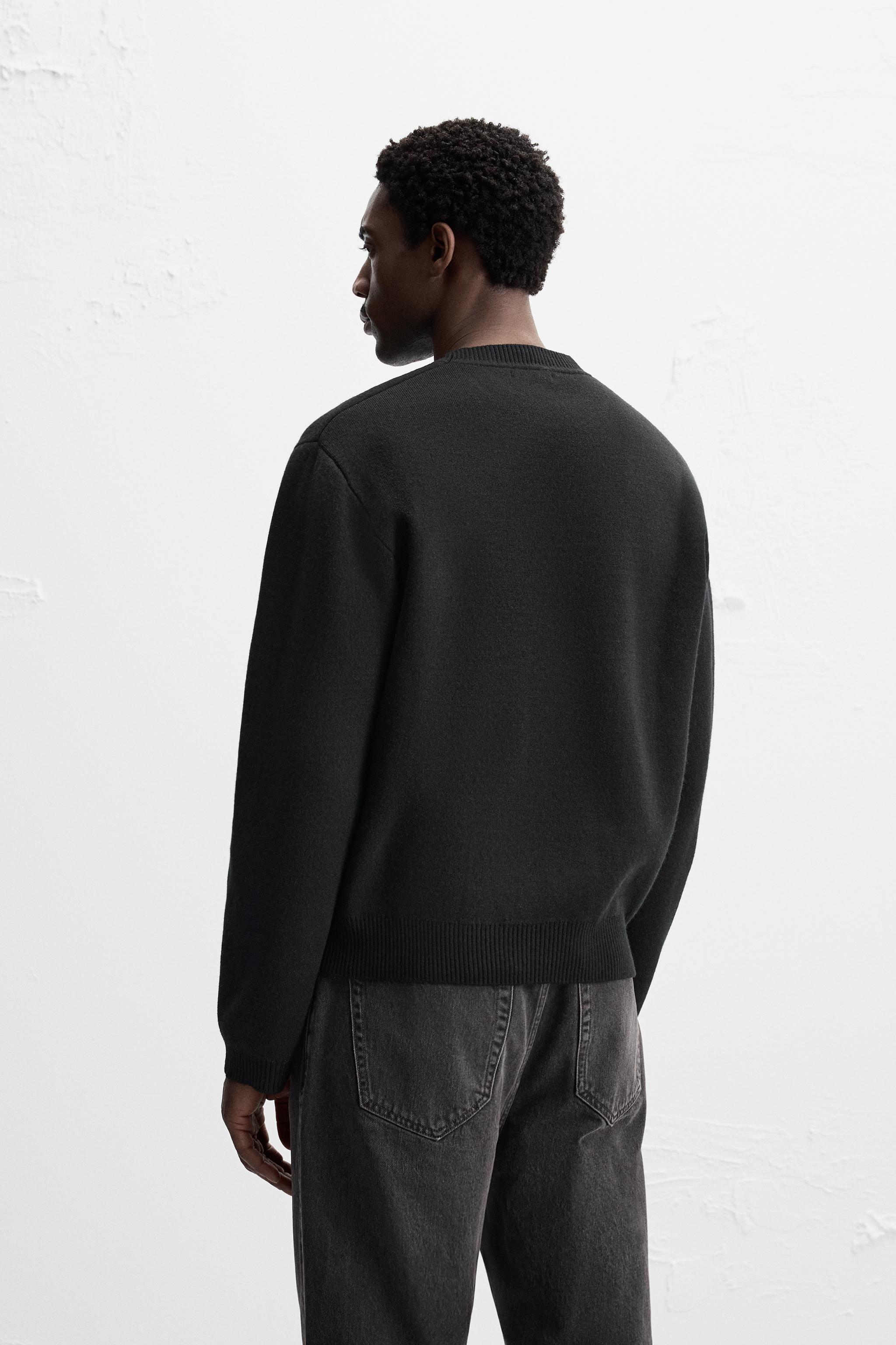 TEXTURED SWEATER - Black | ZARA United States TEXTURED SWEATER - Black | ZARA United States