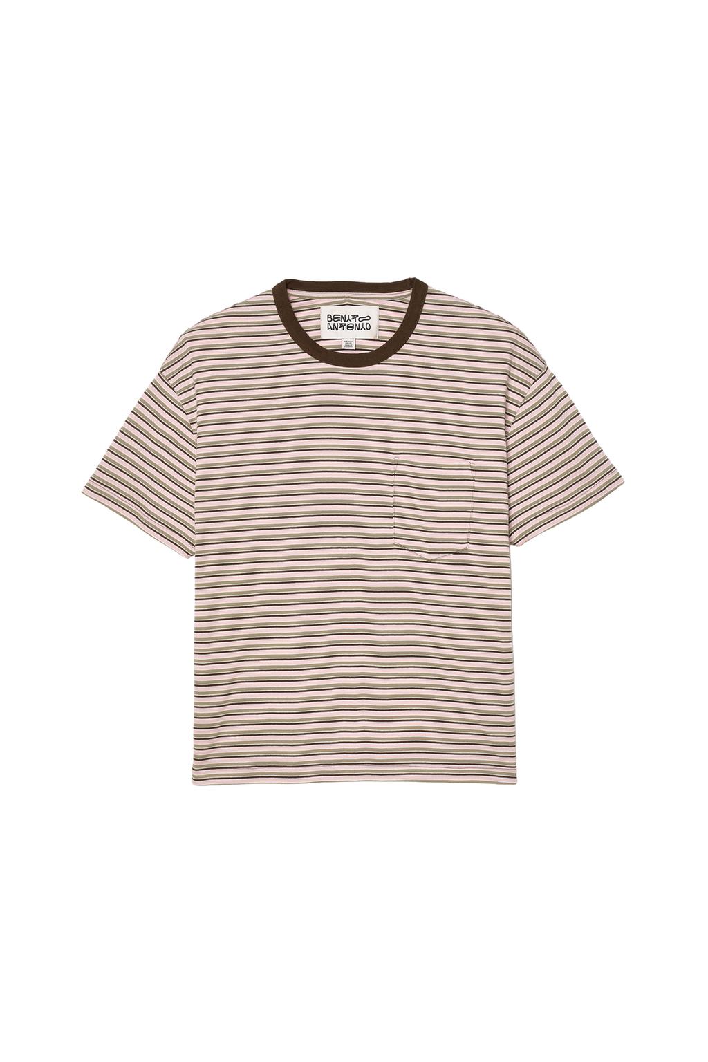 STRIPED CROPPED FIT T-SHIRT