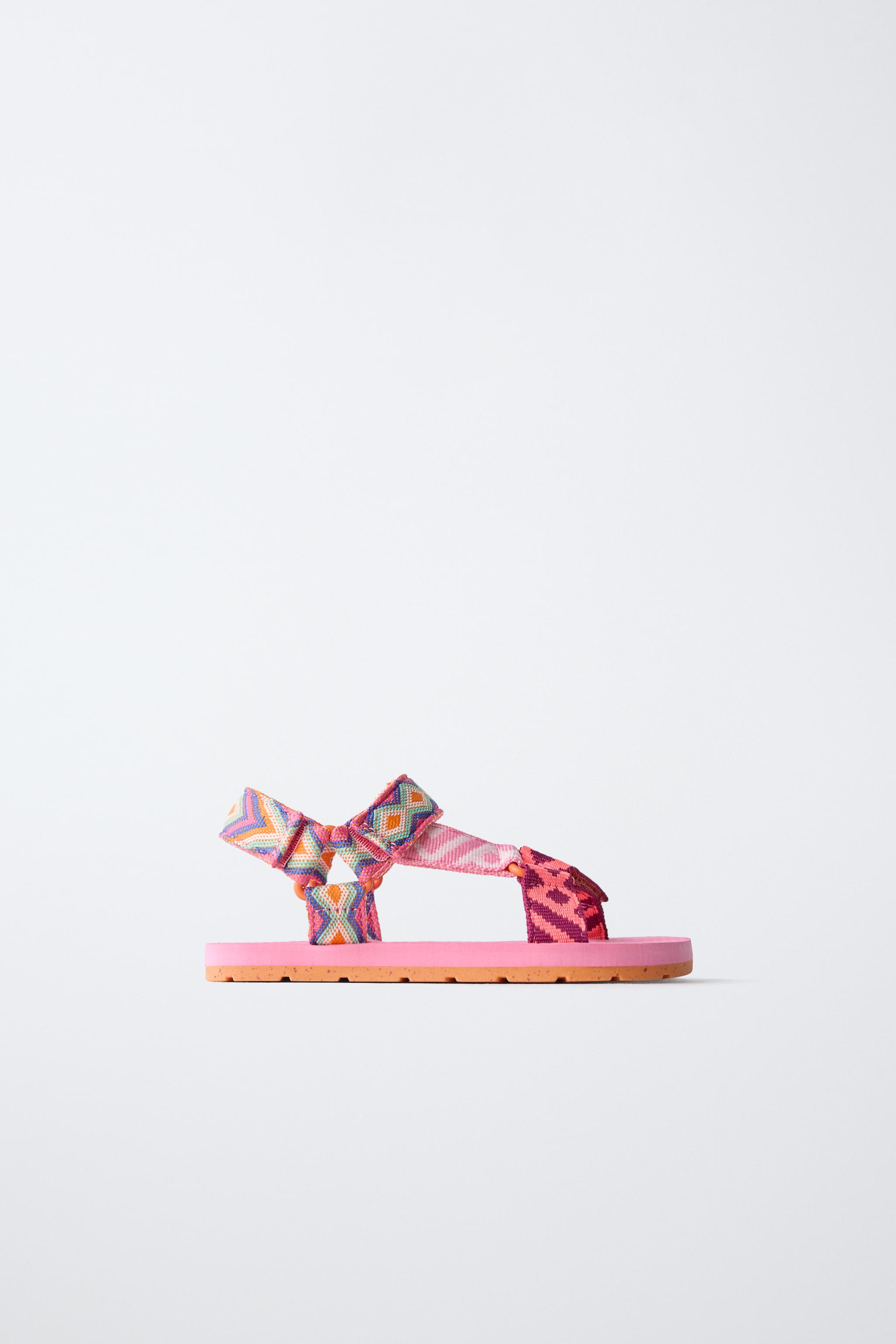 Детские сандалии Zara EMBROIDERED SANDALS