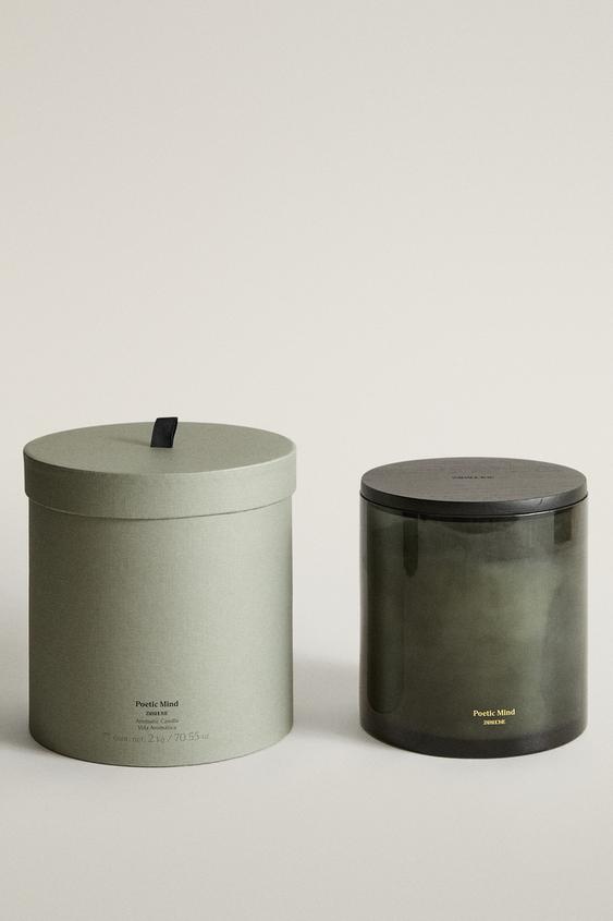 (2 KG) POETIC MIND SCENTED CANDLE - Dusty pink by Zara - Image 0