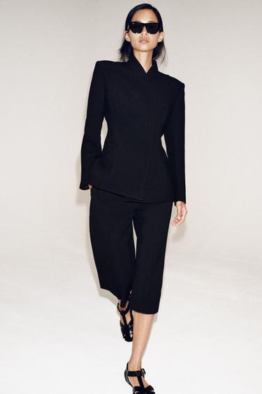 ZW COLLECTION FITTED BLAZER - Black by Zara