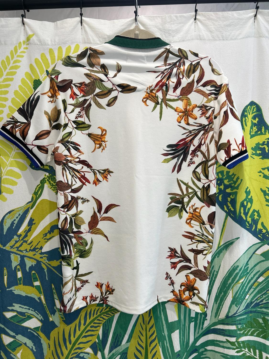 FLORAL PRINTED POLO SHIRT - Image 2